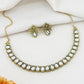 Stone-Studded Necklace & Earrings Set