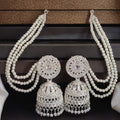 Dzire Silver Plated Traditional Stones  Earrings