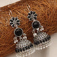 Trending Big Size Jhumka Afghani Style Earrings Long Earrings For Women Oxidized Jewelry For Girls German Silver Boho Jhumas Stylish Earring