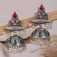 Earrings | Oxidized Silver Jhumki Set