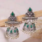 Earrings | Oxidized Silver Jhumki Set