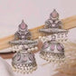 Earrings | Oxidized Silver Jhumki Set